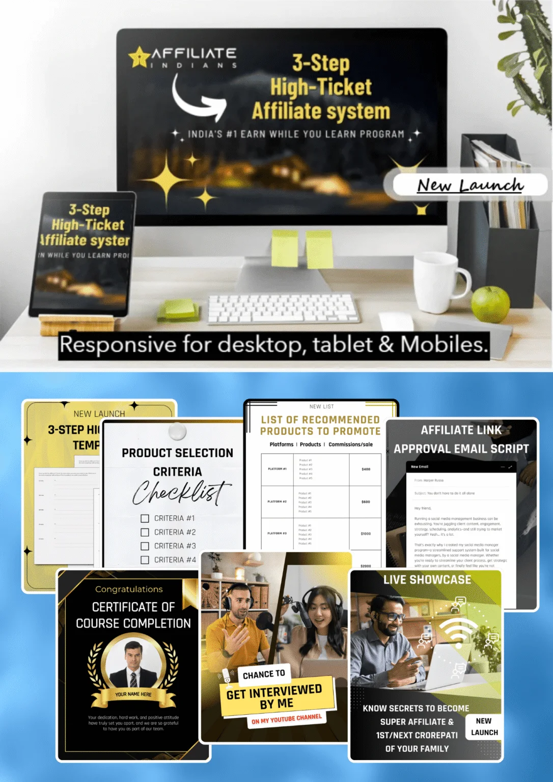 3 step-high ticket affiliate system